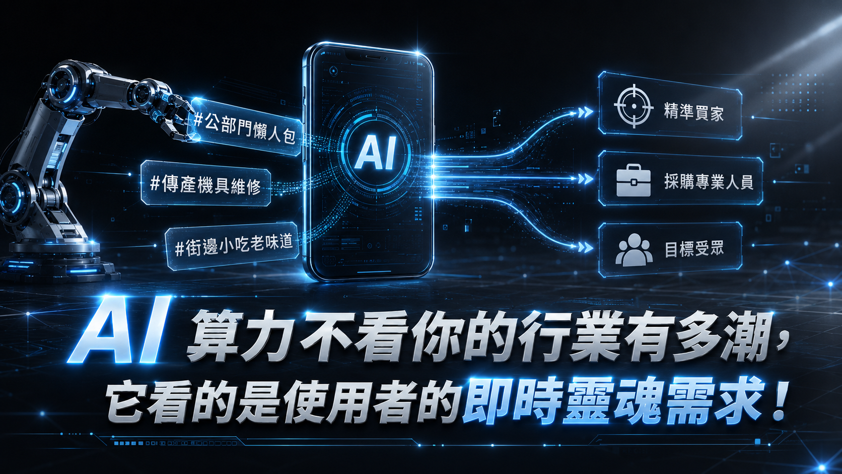 AI 算力不看你的行業有多潮，它看的是使用者的即時靈魂需求！