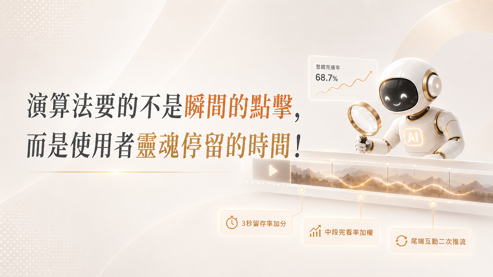 演算法要的不是瞬間的點擊，而是使用者靈魂停留的時間！