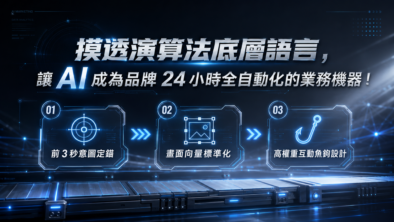 摸透演算法底層語言，讓 AI 成為品牌 24 小時全自動化的業務機器！