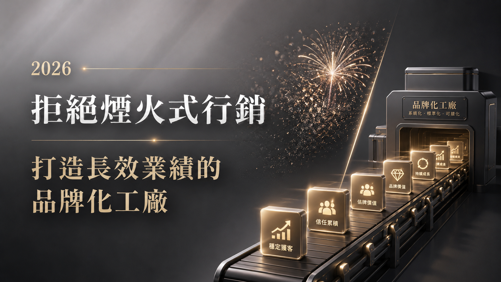 拒絕煙火式行銷,打造長效業績的品牌化工廠
